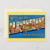 Vintage Albuquerque NM Greeting Postkarte (Vorne/Hinten)