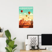 Vintage Albuquerque Poster (Heimbüro)