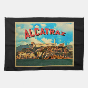Vintage Alcatraz Insel Küchentuch