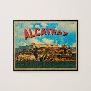 Vintage Alcatraz-Insel Puzzle