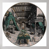 Vintage AlchemikalienIllustration Poster (Vorne)