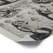 Vintage AlchemikalienIllustration Poster (Ecke)