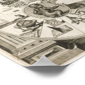 Vintage AlchemikalienIllustration Poster (Ecke)