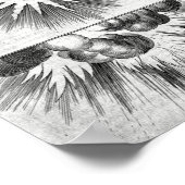 Vintage AlchemikalienIllustration Poster (Ecke)