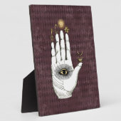 Vintage Alchemy Hand of Mysteries Tabletop Plaque Fotoplatte (Seite)