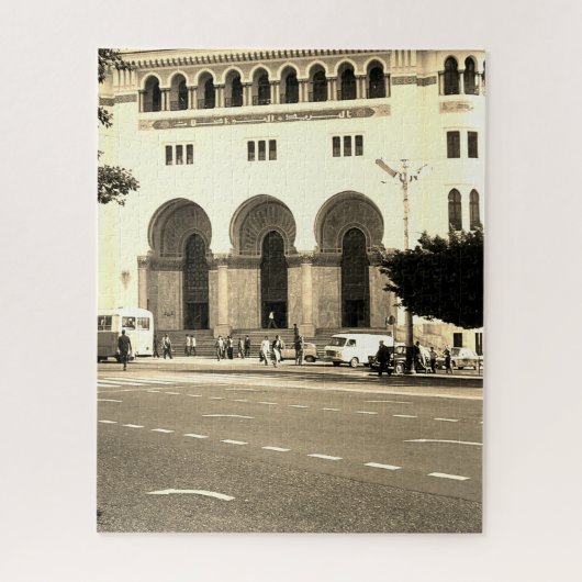 Vintage Algerien Algier Das Postamt Puzzle (Vertikal)