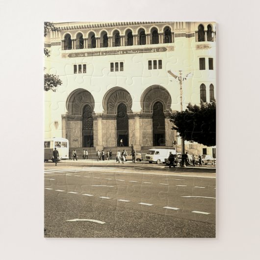 Vintage Algerien Algier Das Postamt Puzzle (Vertikal)