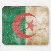Vintage Algerien-Flagge Mousepad (Vorne)