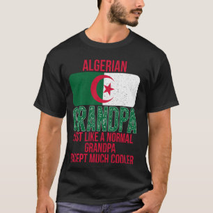 Vintage algerische Grandpa-Algerienflagge T-Shirt