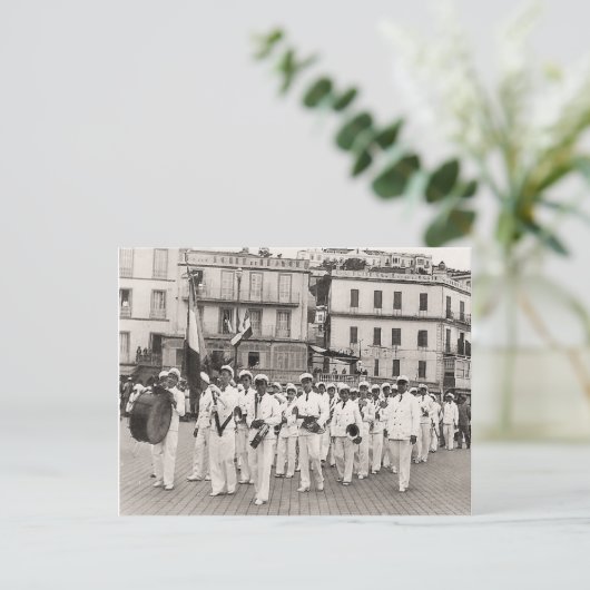 Vintage algerische Philippeville-Stadtkapelle, 193 Postkarte (Stehend Vorderseite)