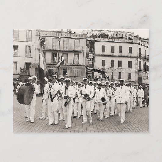 Vintage algerische Philippeville-Stadtkapelle, 193 Postkarte (Vorderseite)