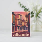Vintage Alicante-Spur Postkarte (Stehend Vorderseite)