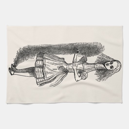 Vintage Alice Adventures in Wonderland Geschirrtuch (Horizontal)