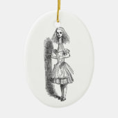 Vintage Alice Adventures in Wonderland Keramik Ornament (Vorne)