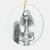 Vintage Alice Adventures in Wonderland Keramikornament (Links)