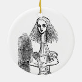 Vintage Alice Adventures in Wonderland Keramikornament (Hinten)