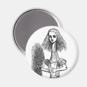 Vintage Alice Adventures in Wonderland Magnet (Vorderseite/Rückseite)