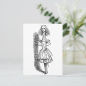 Vintage Alice Adventures in Wonderland Postkarte (Stehend Vorderseite)