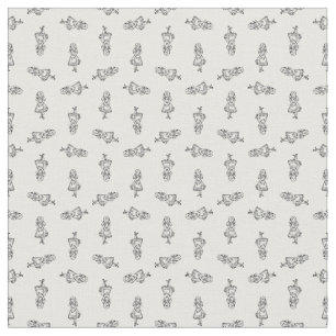 Vintage Alice Alice im Wunderland CUSTOM FARBE Stoff