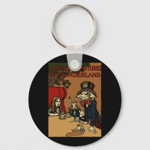 Vintage-Alice-Cover Verrückte Teegesellschaft Schlüsselanhänger