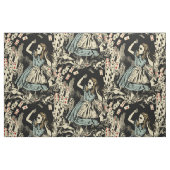Vintage Alice Flying Cards dunkel Stoff (Fat Quarter (45,7 x 55,9 cm))