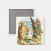 Vintage Alice-Illustration Magnet (Vorderseite/Rückseite)