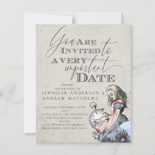 Vintage Alice im Wunderland (Vorderseite)