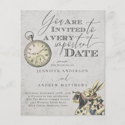 Vintage Alice im Wunderland (Vorderseite)