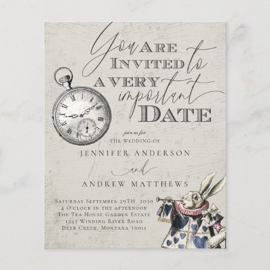 Vintage Alice im Wunderland (Vorderseite)