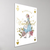 Vintage Alice im Wunderland | Alice & Florals Foliendrucke (Ablage )
