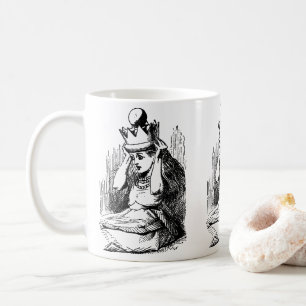 Vintage Alice im Wunderland, Alice w Queen's Crown Kaffeetasse