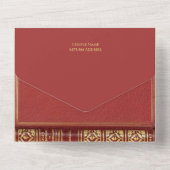 Vintage Alice im Wunderland All In One Einladung (Rückseite)