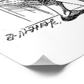 Vintage Alice im Wunderland auf der Suche nach Tür Poster (Ecke)