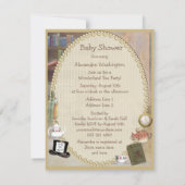 Vintage Alice im Wunderland-Baby-Dusche Einladung (Rückseite)