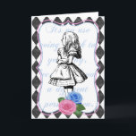 Vintage Alice im Wunderland Blank-Grußkarte Feiertagskarte<br><div class="desc">Vintage Alice im Wunderland Blank-Grußkarte von Red Fox Schwanz</div>