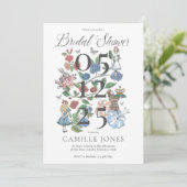 Vintage Alice im Wunderland Blumenkohl Brautparty Einladung (Stehend Vorderseite)