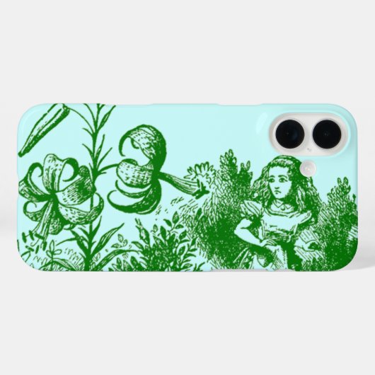 Vintage Alice im Wunderland Case-Mate iPhone Hülle (Rückseite (Horizontal))