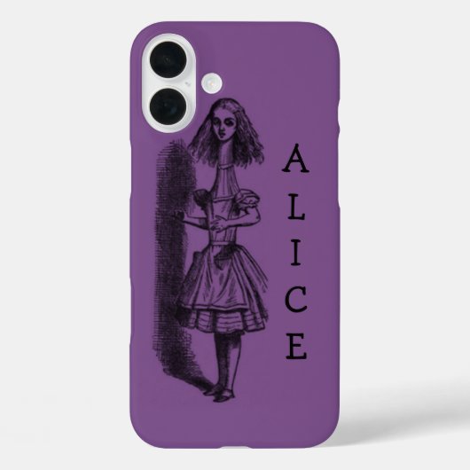 Vintage Alice im Wunderland Case-Mate iPhone Hülle (Rückseite)