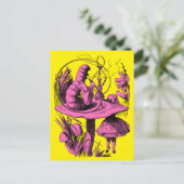 Vintage Alice im Wunderland Centipede Postkarte (Stehend Vorderseite)