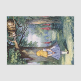 Vintage Alice im Wunderland Cheshire Cat Decoupage Seidenpapier