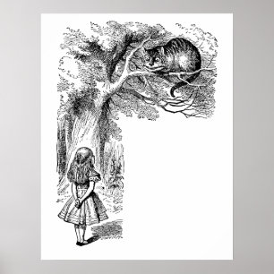 Vintage Alice im Wunderland, Cheshire Cat Poster