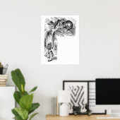 Vintage Alice im Wunderland, Cheshire Cat Poster (Heimbüro)