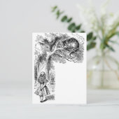 Vintage Alice im Wunderland, Cheshire Cat Postkarte (Stehend Vorderseite)