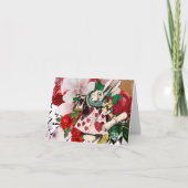 Vintage Alice im Wunderland Dankeskarte (Vorderseite)