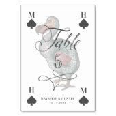 Vintage Alice im Wunderland Dodo Bird-Zeichen Tischnummer (Rückseite)