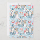 Vintage Alice im Wunderland Einladung (Rückseite)