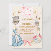 Vintage Alice im Wunderland Einladung (Vorderseite)