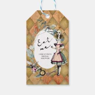 Vintage Alice im Wunderland Essen Me Gefallen Geschenkanhänger