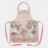 Vintage Alice im Wunderland Fairytale Monogramm Schürze (Vorderseite)