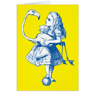 Vintage Alice im Wunderland Flamingo